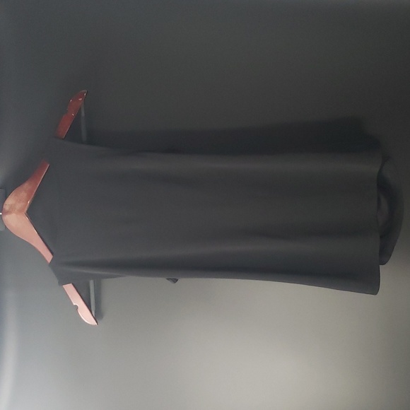 Vintage LOFT Cowl Neck Drapey Black Stretchy Top - Picture 7 of 12